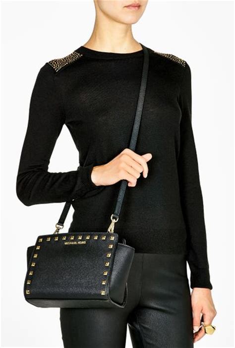 michael kors selma medium messenger|Michael Kors selma satchel.